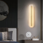 Rounded Alabaster Sconce Light Lighting Lobby