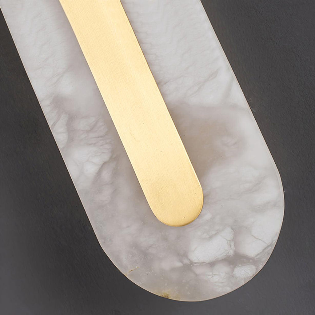 Rounded Alabaster Sconce Light Lighting Lobby