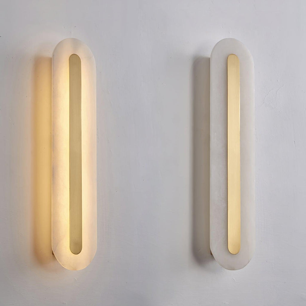 Rounded Alabaster Sconce Light Lighting Lobby