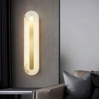 Rounded Alabaster Sconce Light Lighting Lobby