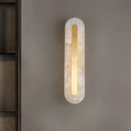Rounded Alabaster Sconce Light Lighting Lobby