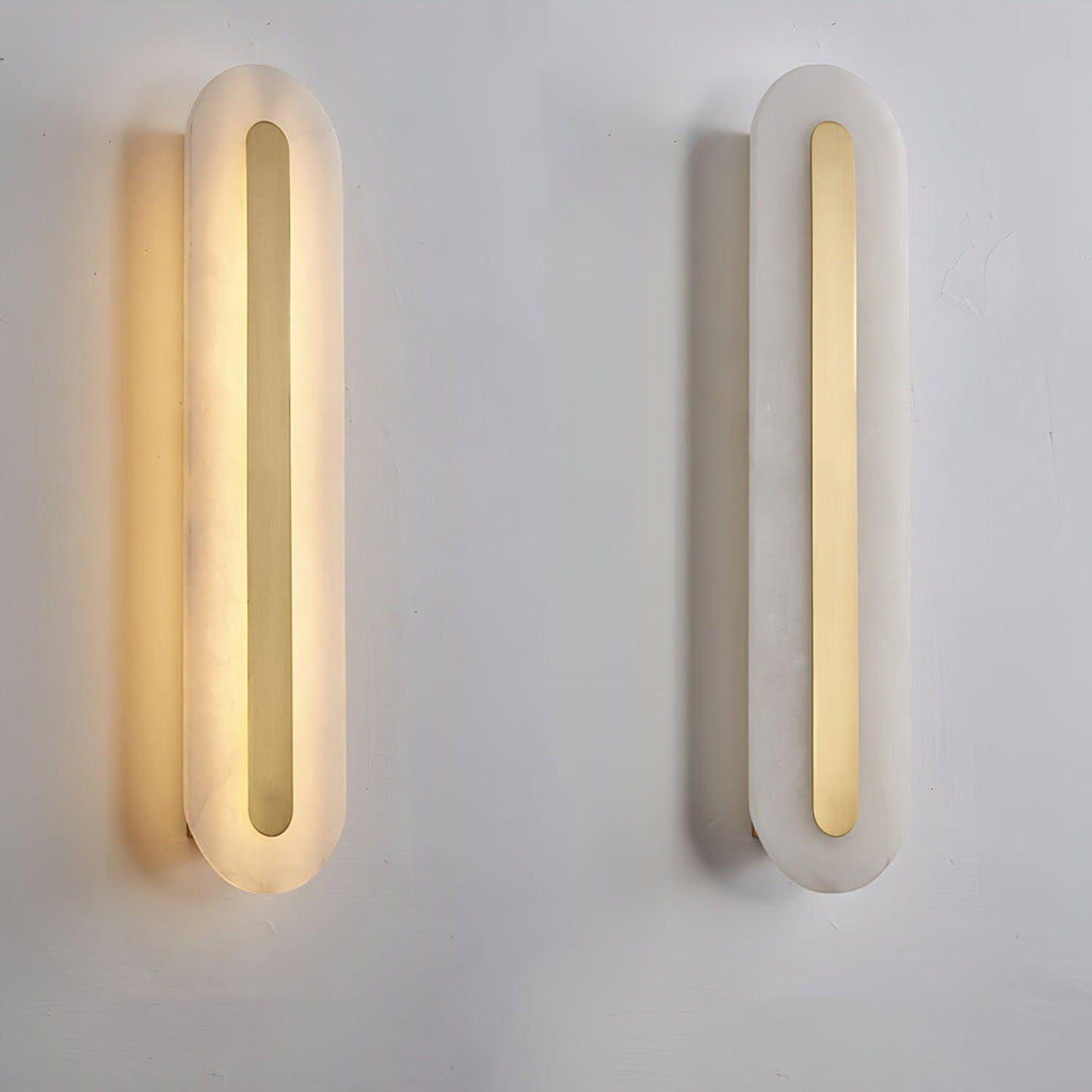 Rounded Alabaster Sconce Light Lighting Lobby