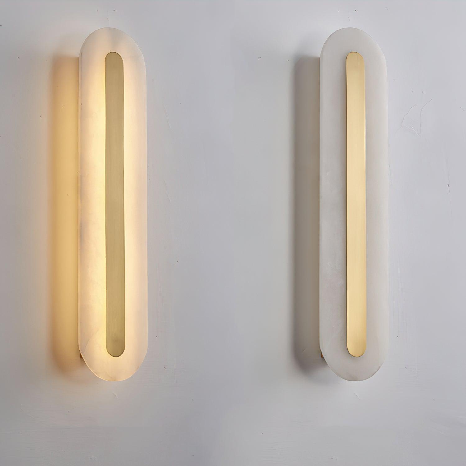 Rounded Alabaster Sconce Light Lighting Lobby