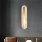 Rounded Alabaster Sconce Light Lighting Lobby