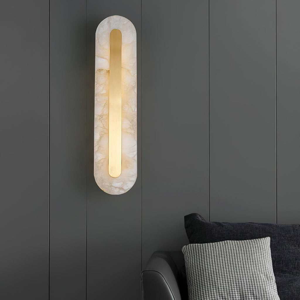 Rounded Alabaster Sconce Light Lighting Lobby