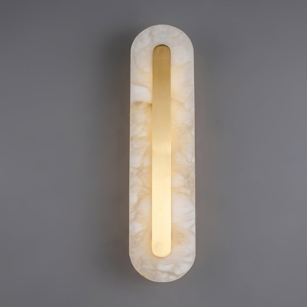 Rounded Alabaster Sconce Light Lighting Lobby