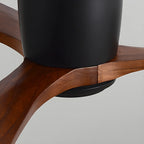 Scandinavian wooden ceiling Fan with LED light (42”/48”/52”) Lighting Lobby