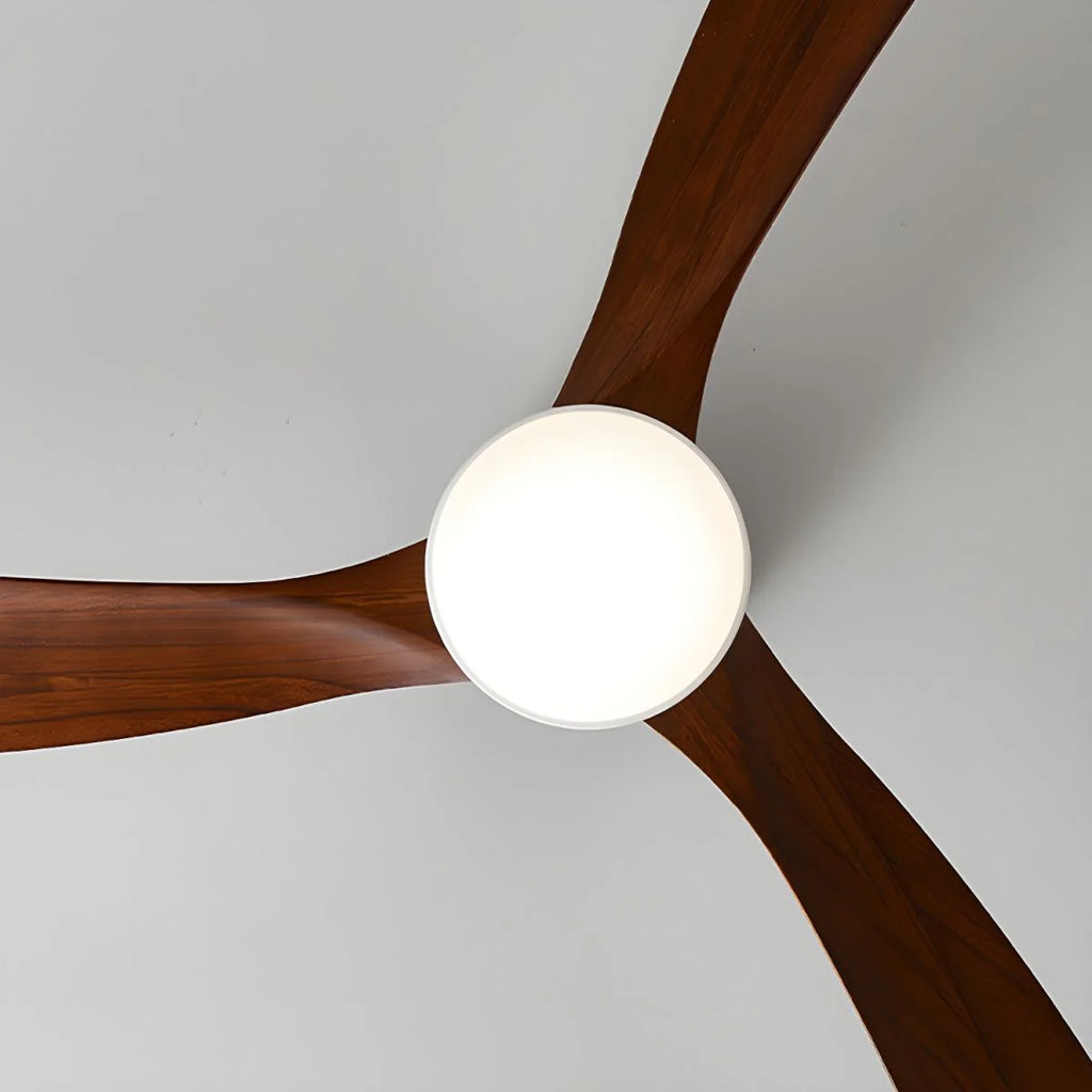 Scandinavian wooden ceiling Fan with LED light (42”/48”/52”) Lighting Lobby
