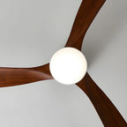 Scandinavian wooden ceiling Fan with LED light (42”/48”/52”) Lighting Lobby