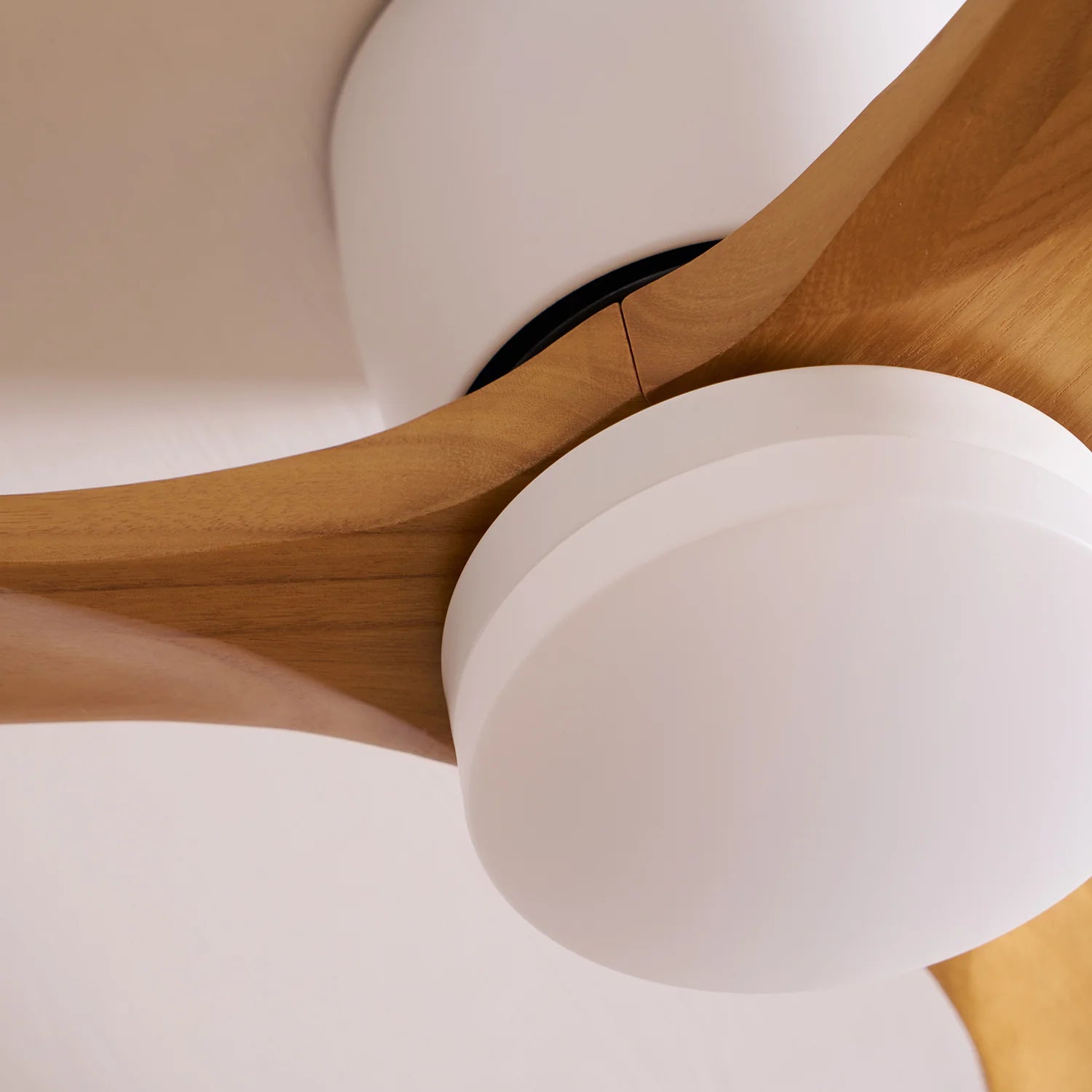 Scandinavian wooden ceiling Fan with LED light (42”/48”/52”) Lighting Lobby