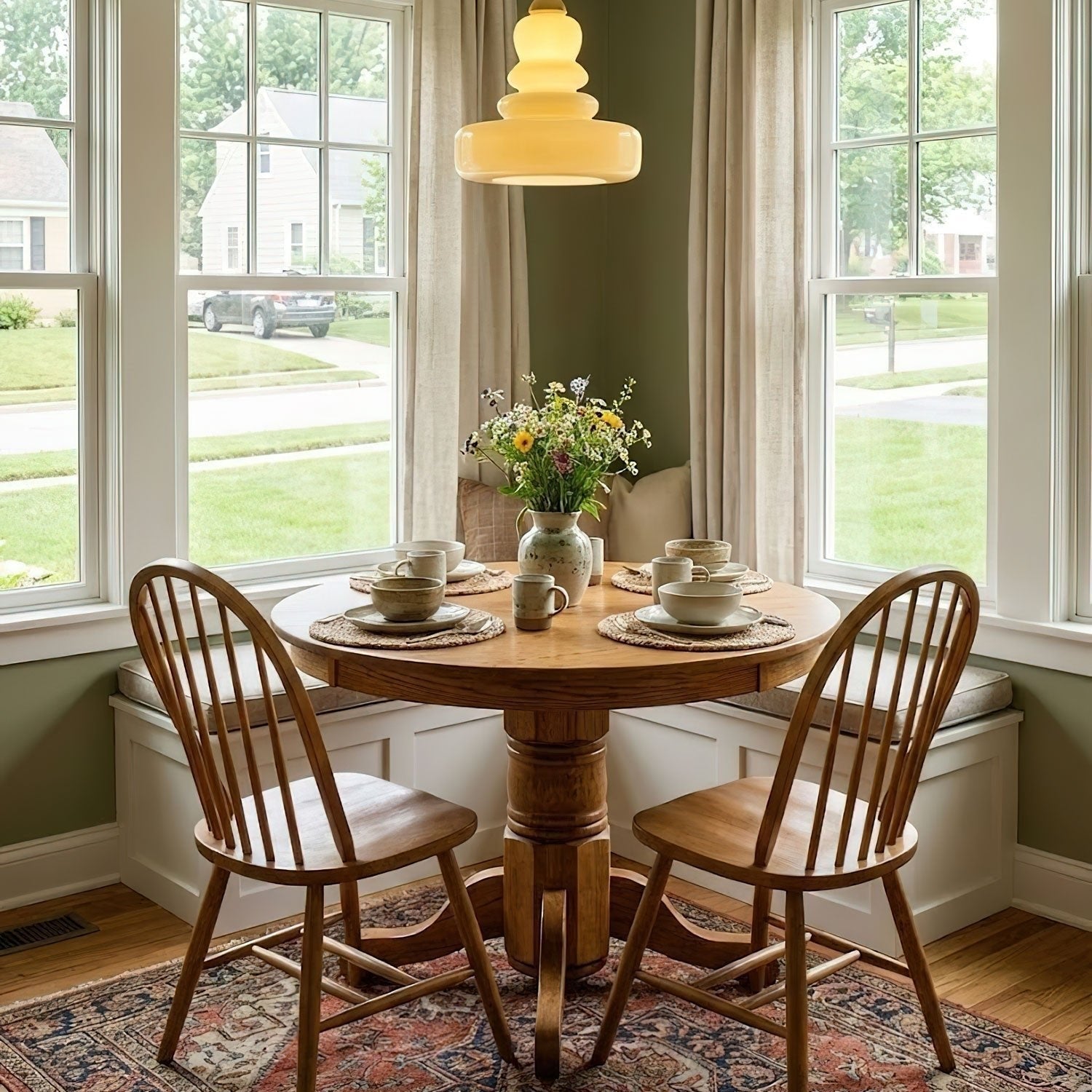 Schoolhouse Glass Ceiling Pendant Lighting Lobby