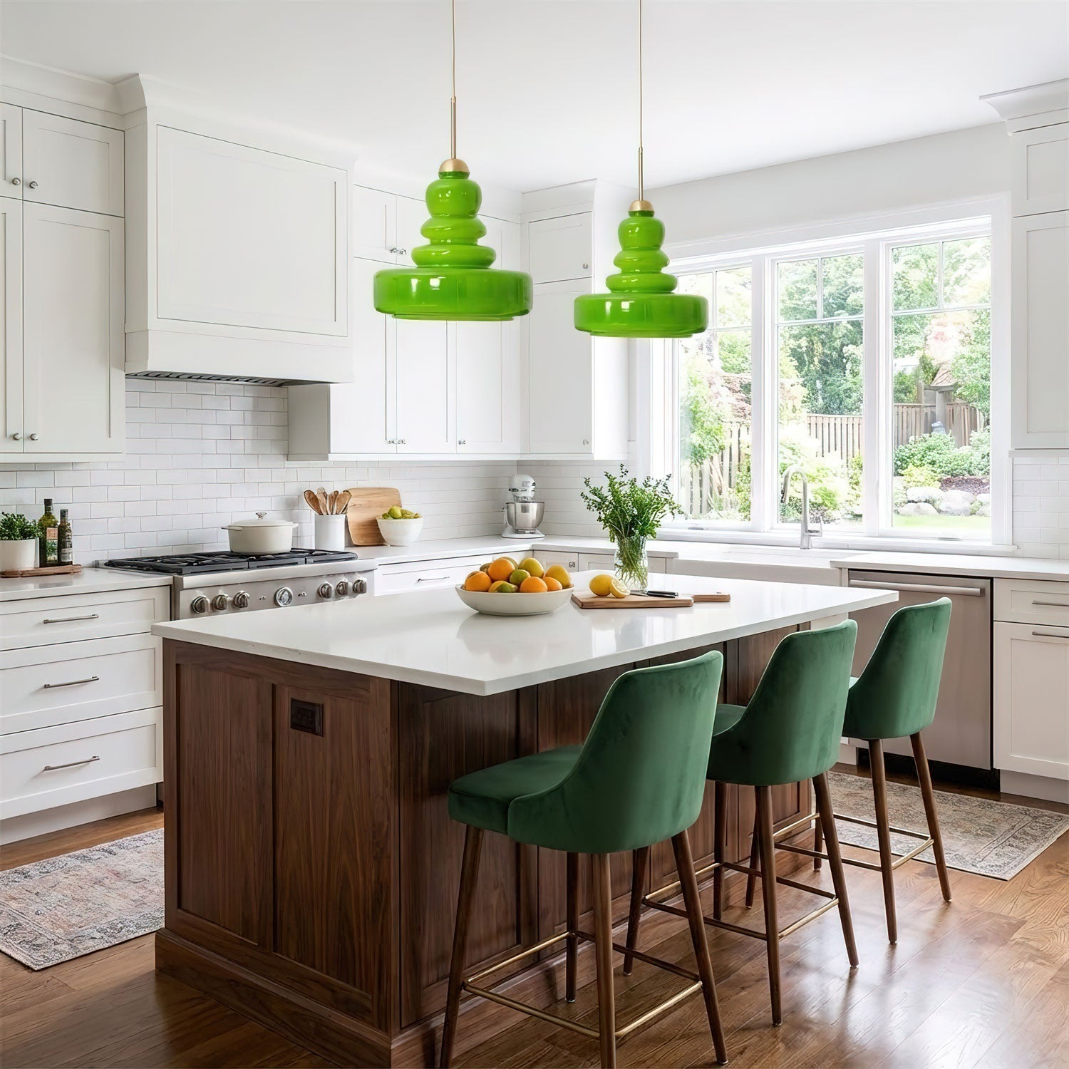 Schoolhouse Glass Ceiling Pendant Lighting Lobby