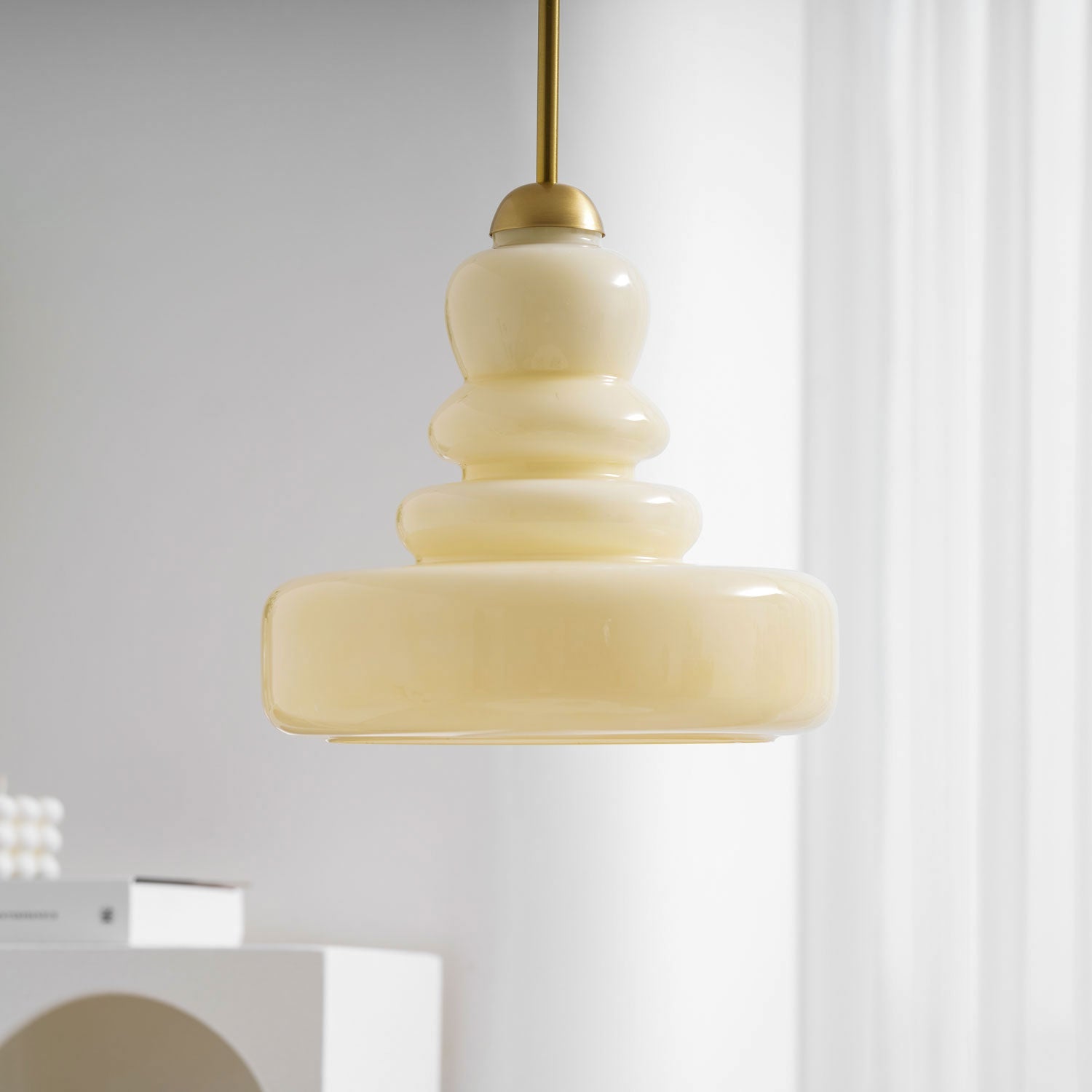 Schoolhouse Glass Ceiling Pendant Lighting Lobby