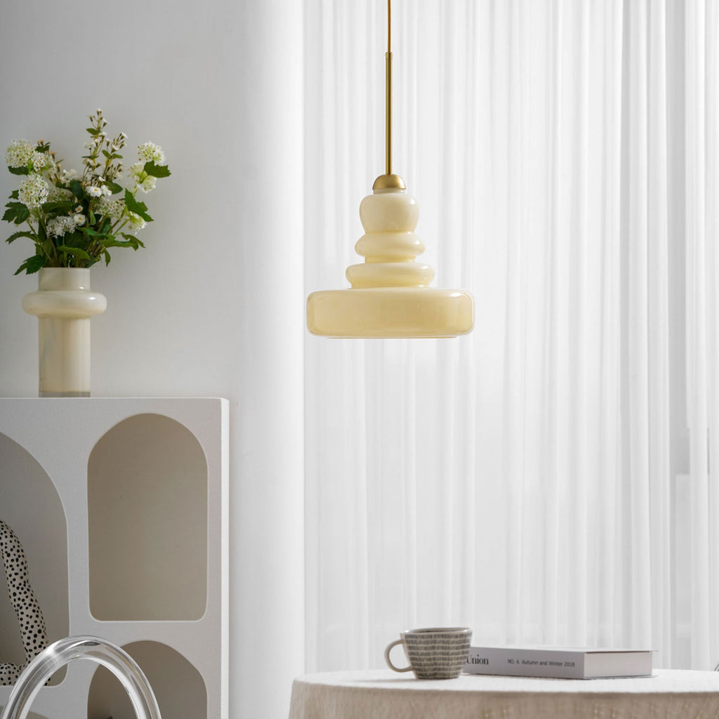 Schoolhouse Glass Ceiling Pendant Lighting Lobby