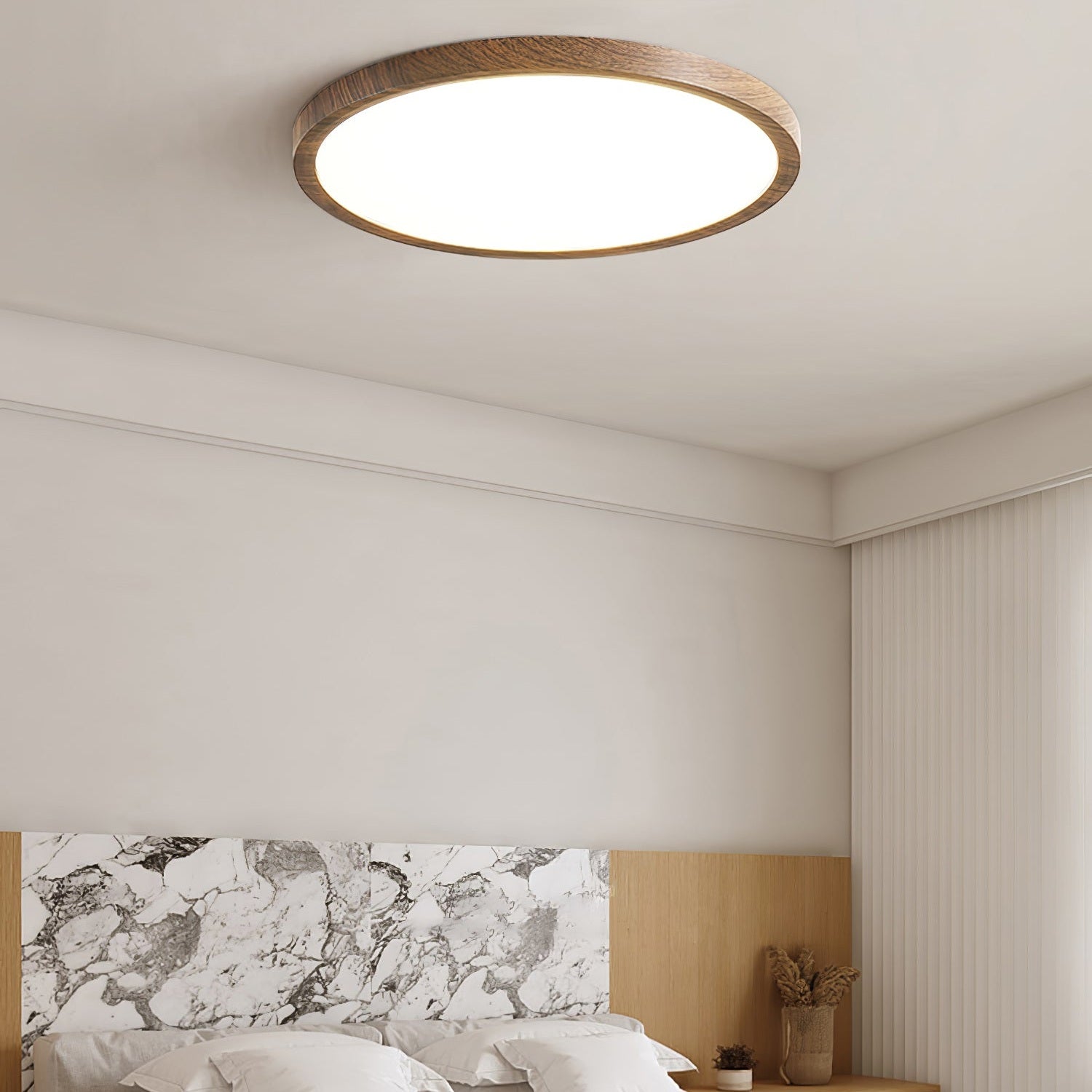 Slim Circular Ceiling Fixture Lighting Lobby