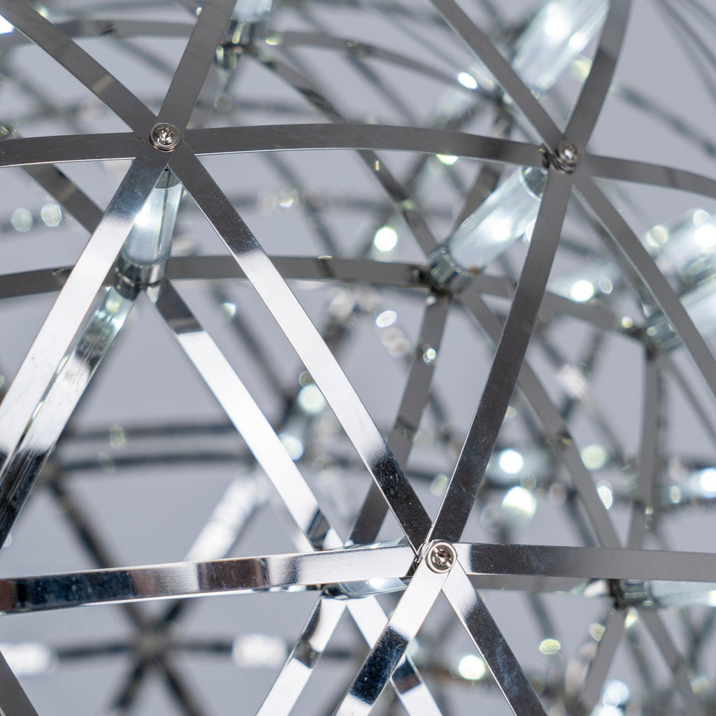 Sparkling Silver Ceiling Pendant Light Lighting Lobby