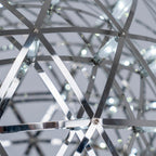 Sparkling Silver Ceiling Pendant Light Lighting Lobby