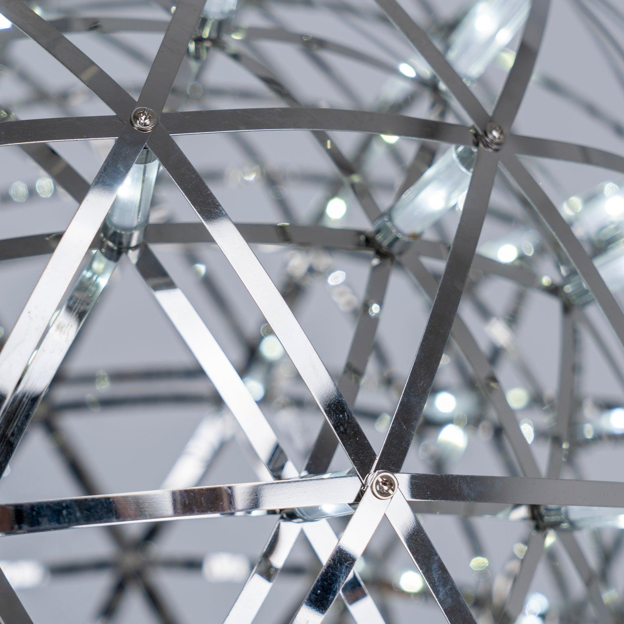 Sparkling Silver Ceiling Pendant Light Lighting Lobby