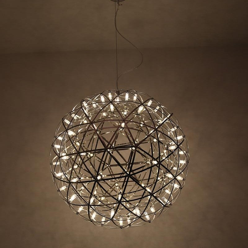 Sparkling Silver Ceiling Pendant Light Lighting Lobby