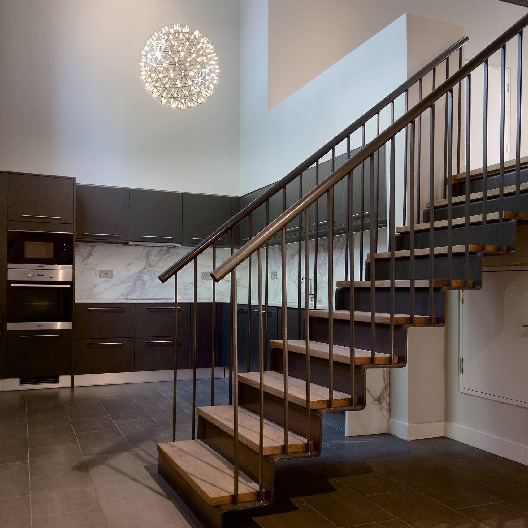 Sparkling Silver Ceiling Pendant Light Lighting Lobby