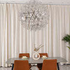 Sparkling Silver Ceiling Pendant Light Lighting Lobby