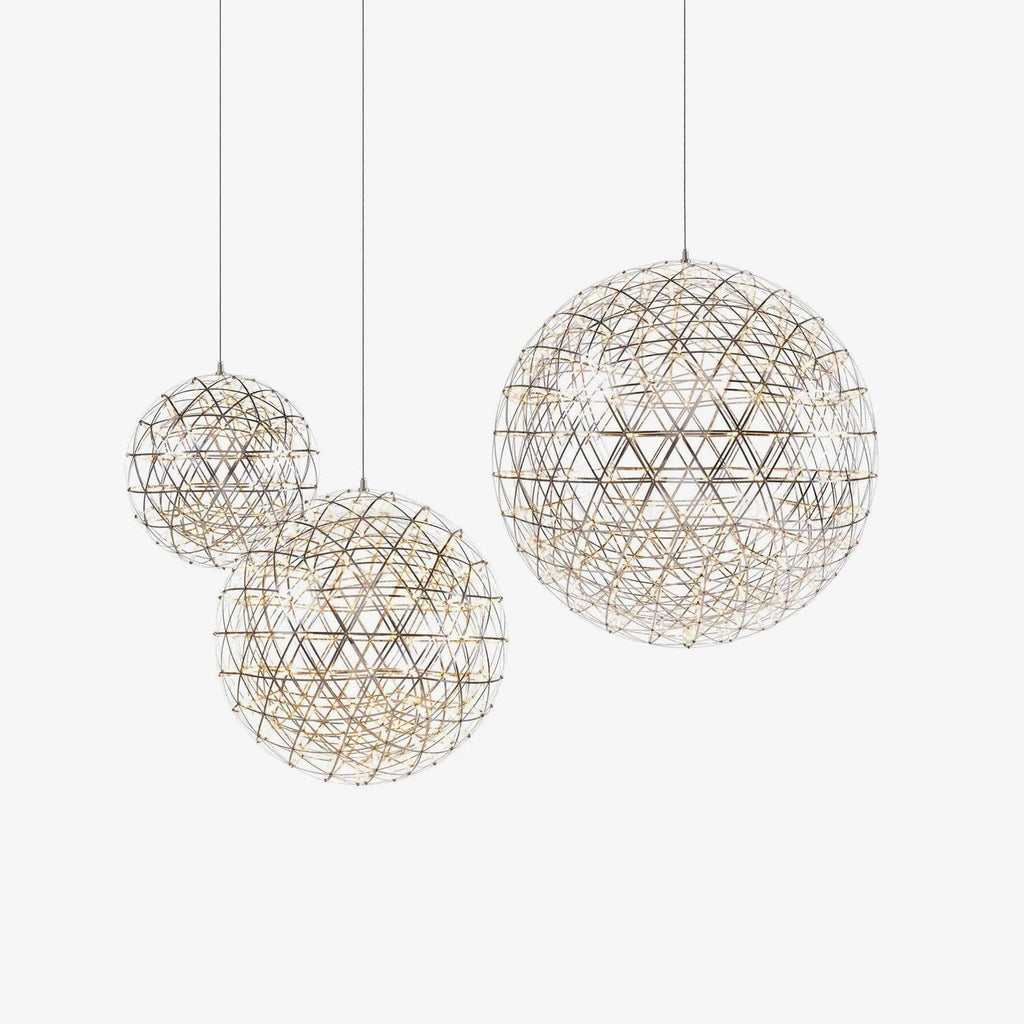 Sparkling Silver Ceiling Pendant Light Lighting Lobby