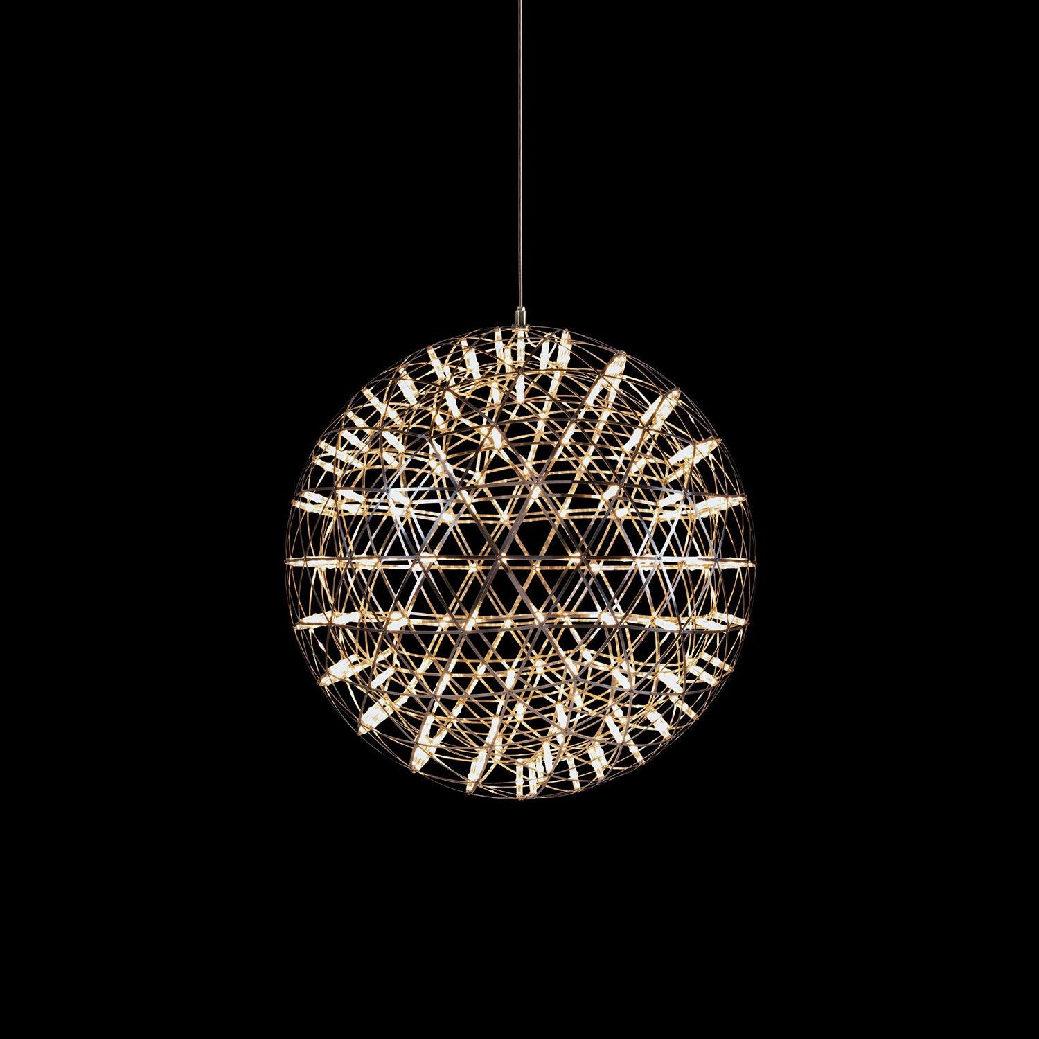 Sparkling Silver Ceiling Pendant Light Lighting Lobby