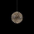 Sparkling Silver Ceiling Pendant Light Lighting Lobby
