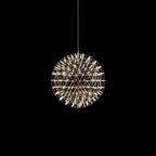 Sparkling Silver Ceiling Pendant Light Lighting Lobby