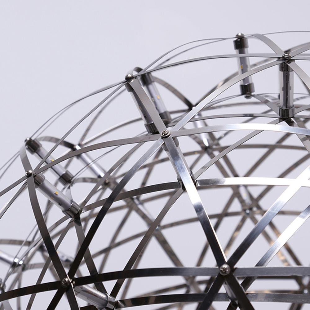 Sparkling Silver Ceiling Pendant Light Lighting Lobby