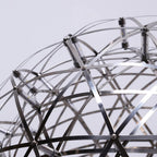 Sparkling Silver Ceiling Pendant Light Lighting Lobby