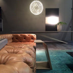 Sparkling Silver Ceiling Pendant Light Lighting Lobby