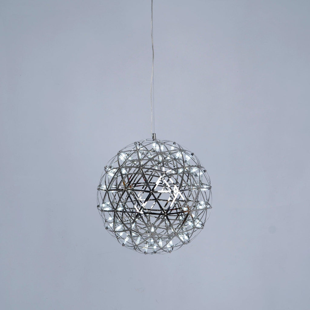 Sparkling Silver Ceiling Pendant Light Lighting Lobby