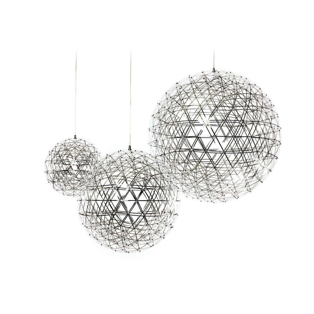 Sparkling Silver Ceiling Pendant Light Lighting Lobby