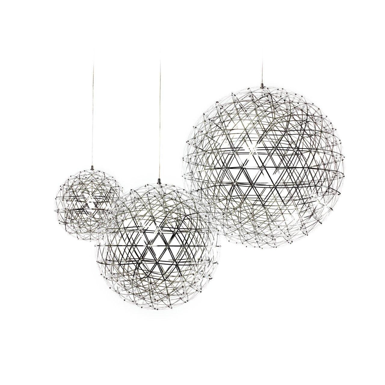 Sparkling Silver Ceiling Pendant Light Lighting Lobby