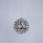 Sparkling Silver Ceiling Pendant Light Lighting Lobby