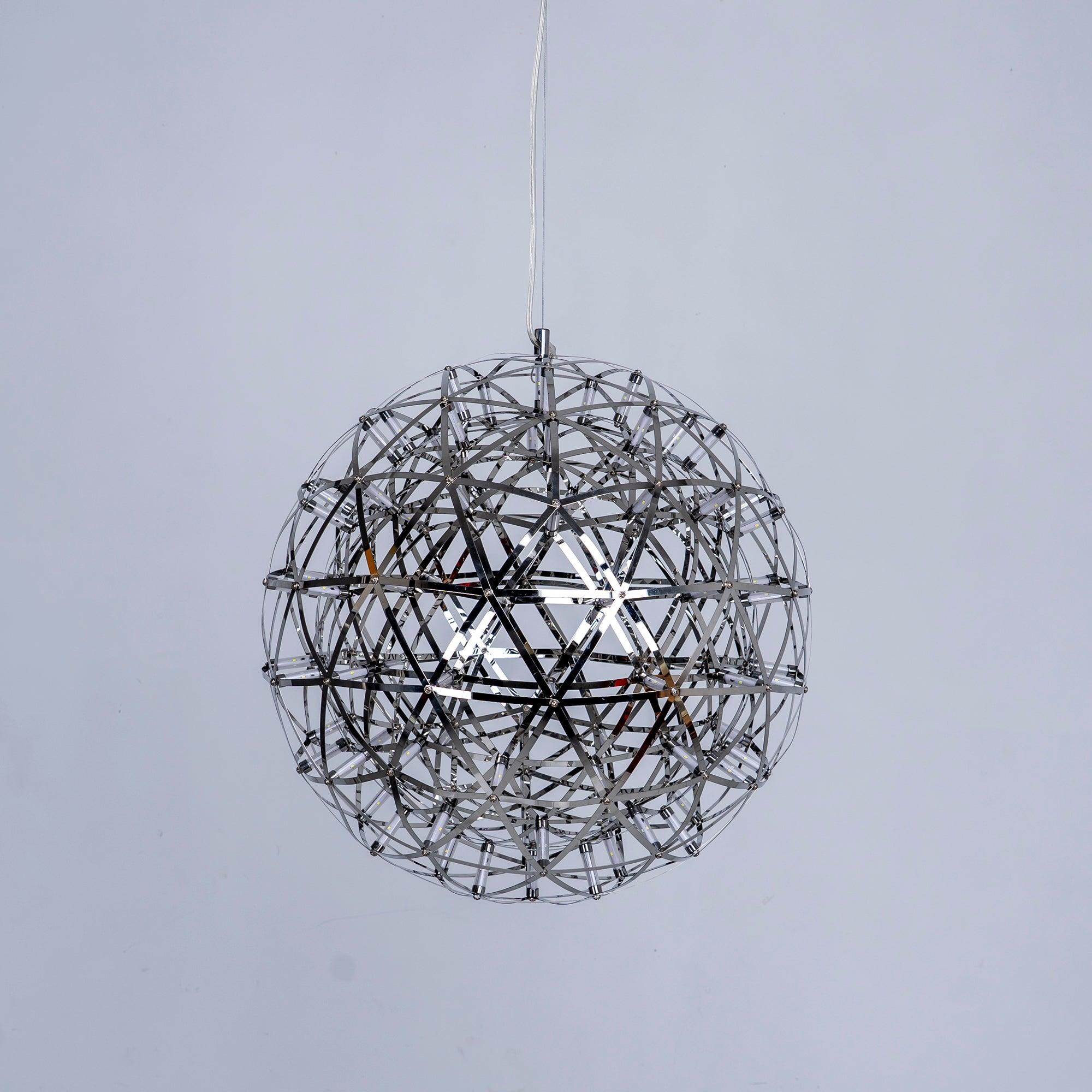 Sparkling Silver Ceiling Pendant Light Lighting Lobby