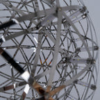Sparkling Silver Ceiling Pendant Light Lighting Lobby