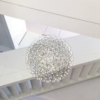 Sparkling Silver Ceiling Pendant Light Lighting Lobby