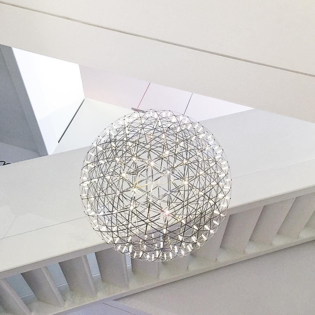 Sparkling Silver Ceiling Pendant Light Lighting Lobby