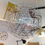Sparkling Silver Ceiling Pendant Light Lighting Lobby