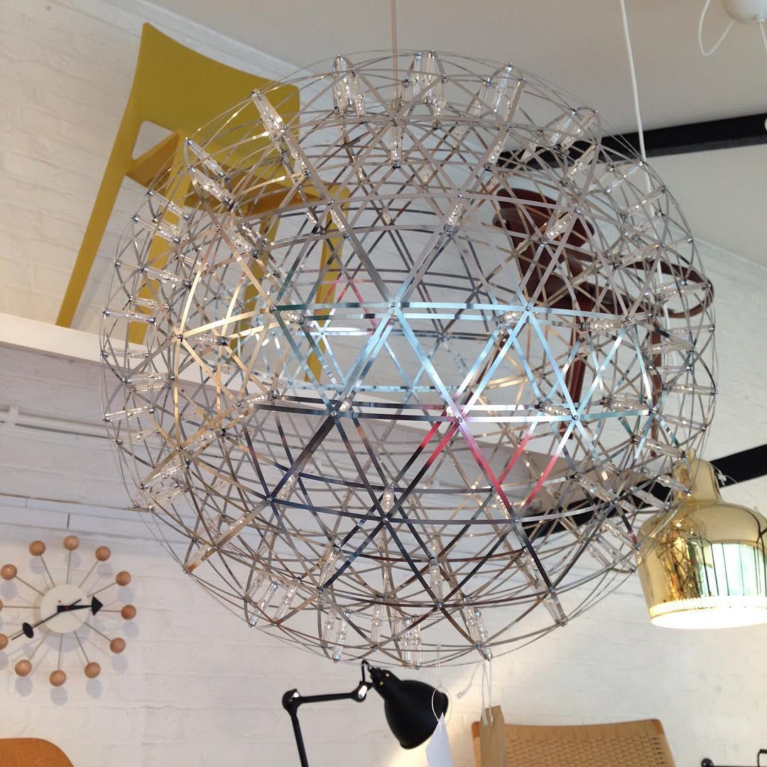 Sparkling Silver Ceiling Pendant Light Lighting Lobby