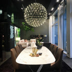 Sparkling Silver Ceiling Pendant Light Lighting Lobby