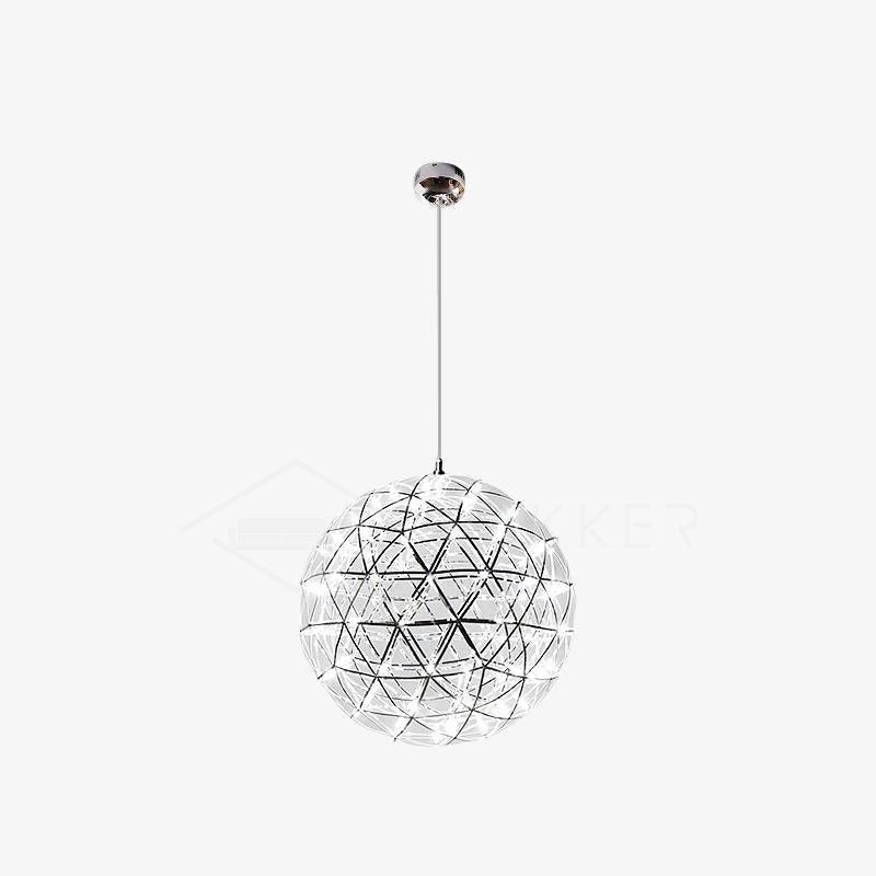 Sparkling Silver Ceiling Pendant Light Lighting Lobby