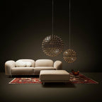 Sparkling Silver Ceiling Pendant Light Lighting Lobby