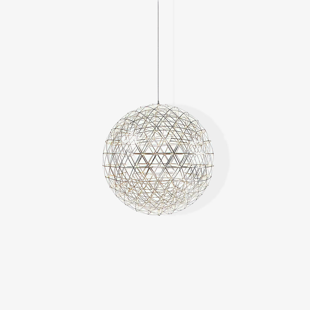 Sparkling Silver Ceiling Pendant Light Lighting Lobby