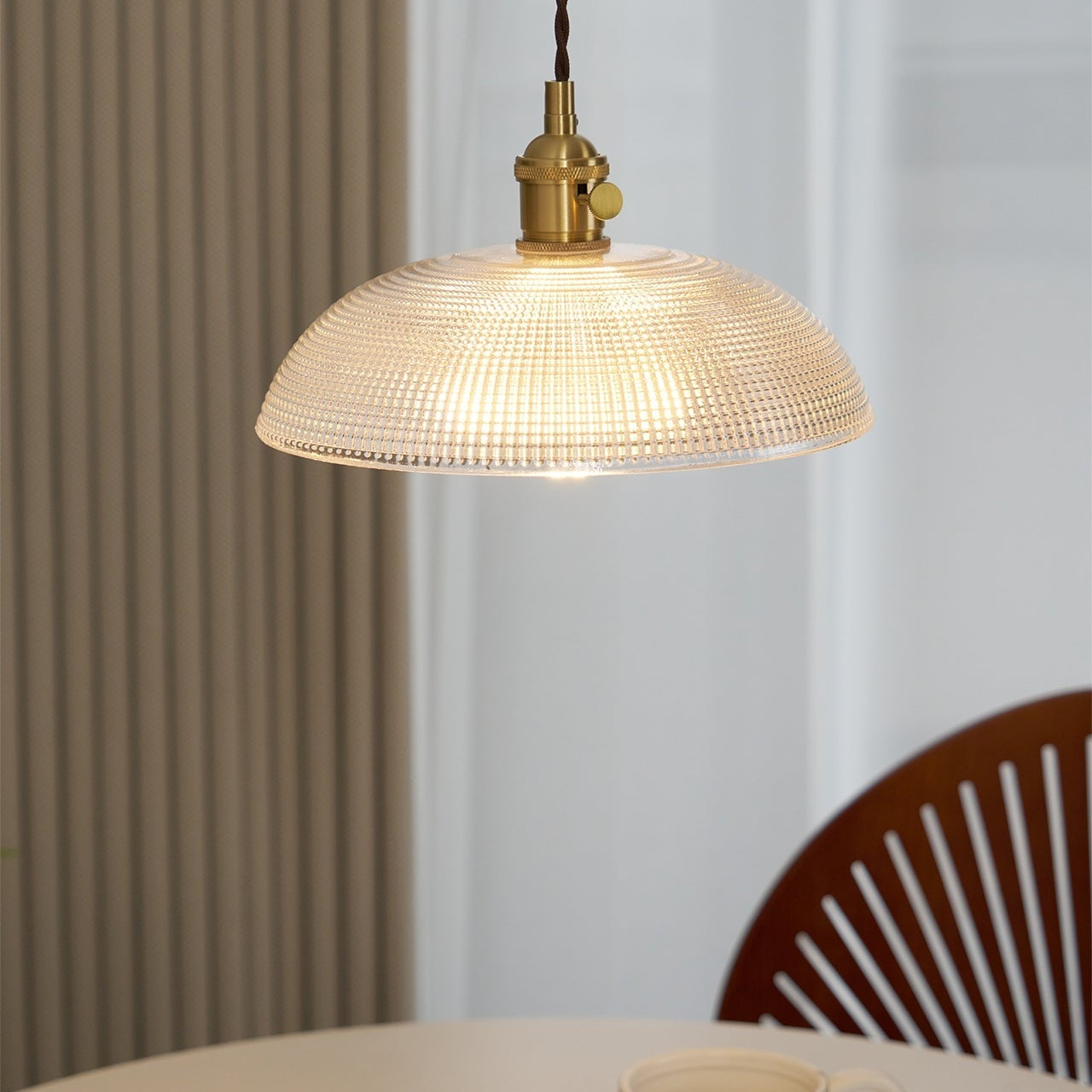 Spiral Ribbed Ceiling Suspension Light Lighting Lobby