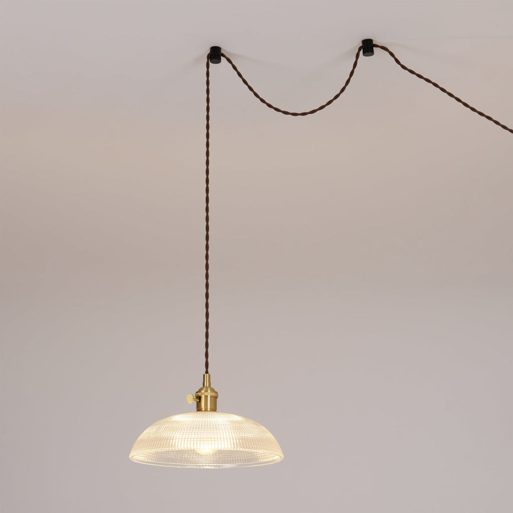 Spiral Ribbed Ceiling Suspension Light Lighting Lobby