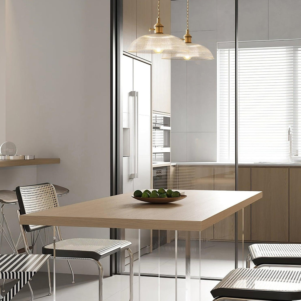 Spiral Ribbed Ceiling Suspension Light Lighting Lobby