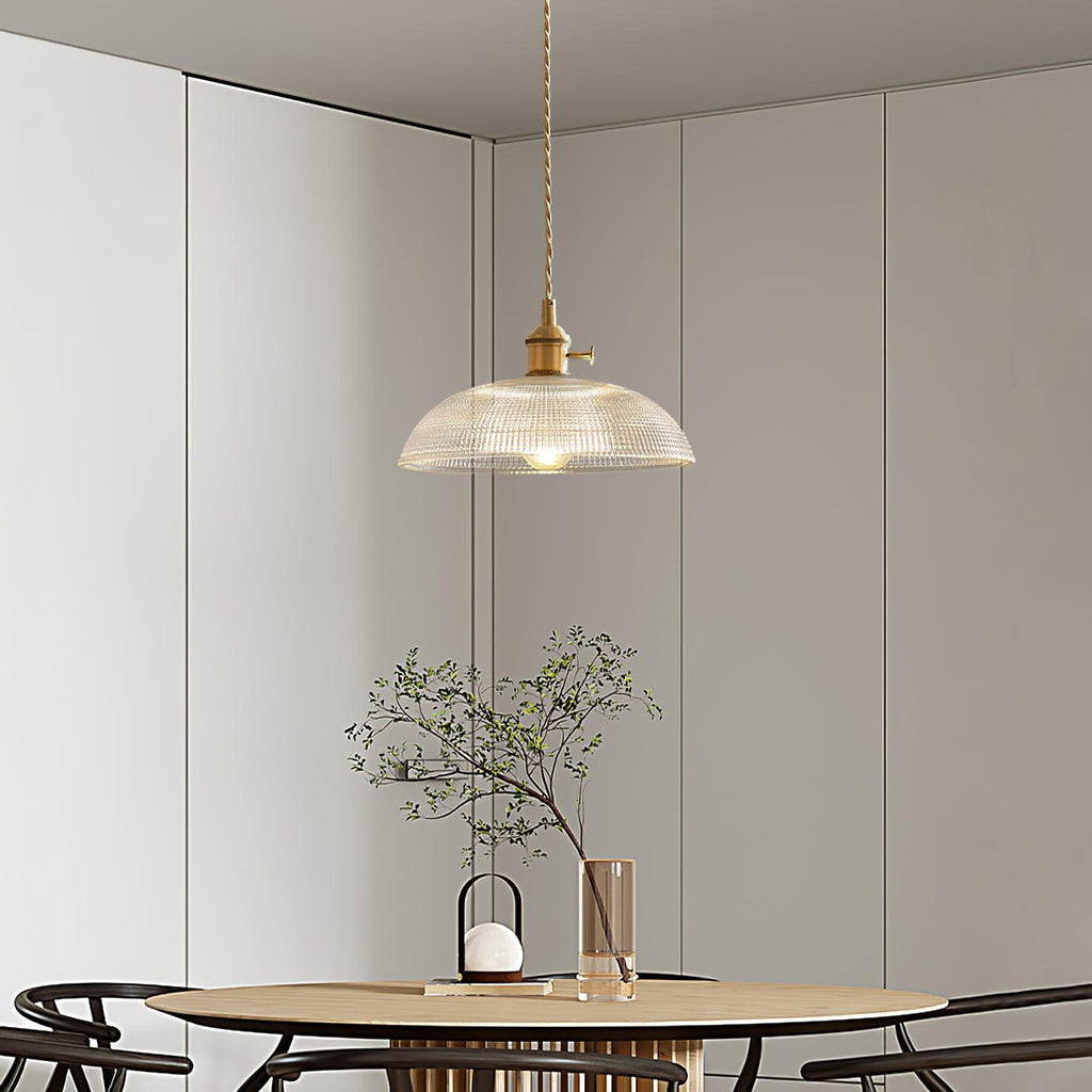 Spiral Ribbed Ceiling Suspension Light Lighting Lobby